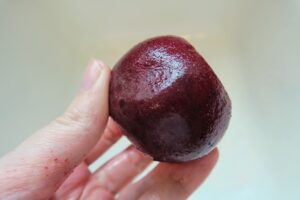 Small scrubbed beet